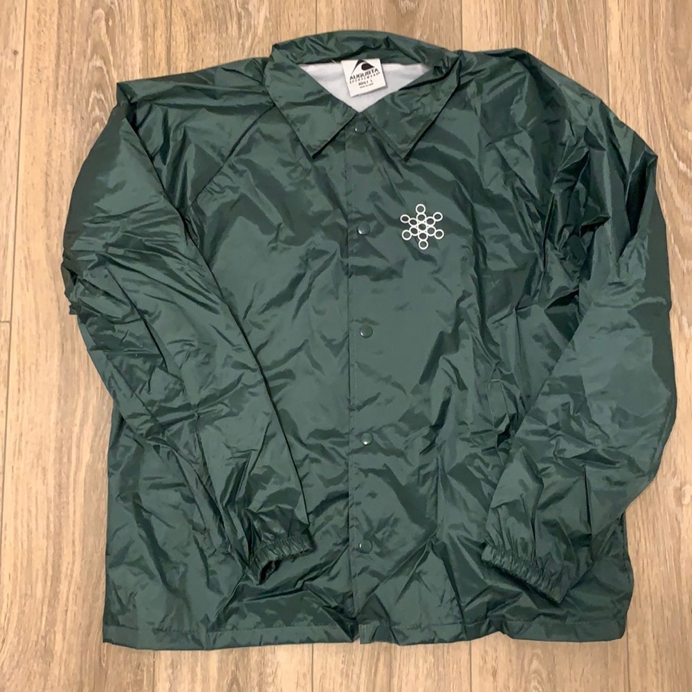 Augusta Sportswear Men’s Green Coach Jacket